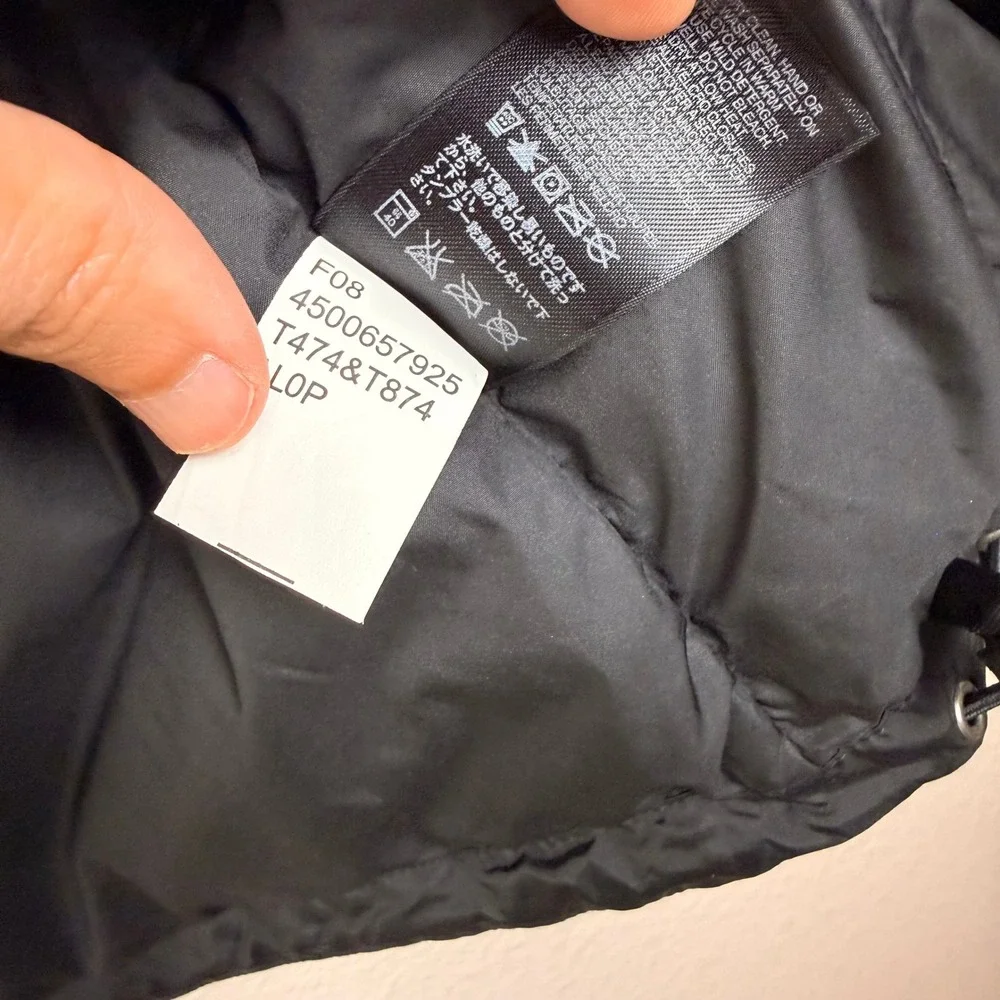 Vtg The North Face Puffer Vest Mens L Black Technical 550 Down Horse‎ Show Logo